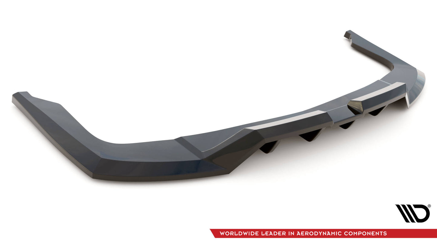 Maxton Mittlerer Diffusor Heck Ansatz DTM Look für Hyundai Elantra Mk7 schwarz Hochglanz