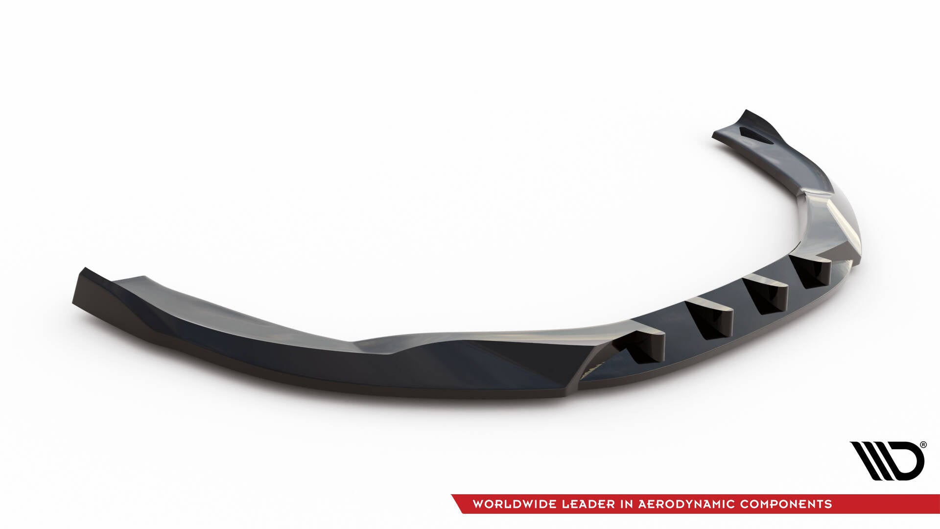 Maxton Front Ansatz für Audi A8 D4 Facelift schwarz Hochglanz