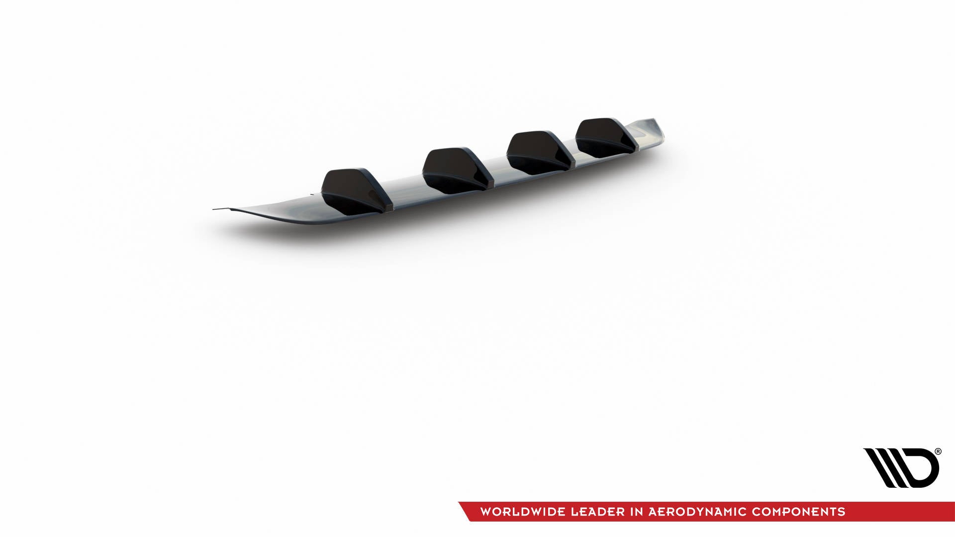 Maxton Diffusor Heck Ansatz für Ford Mustang Mk5 Facelift schwarz Hochglanz