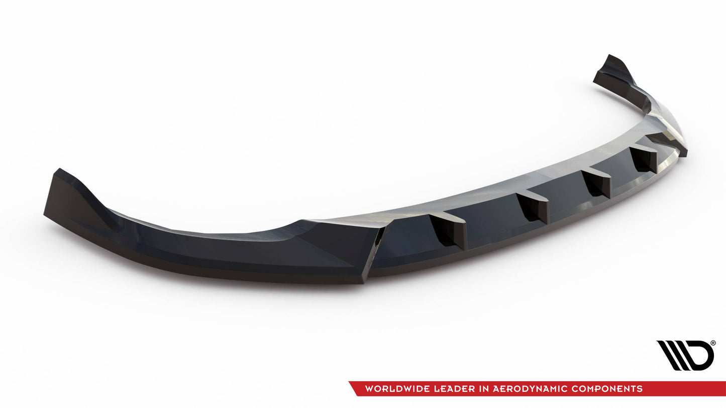 Maxton Front Ansatz V.2 für BMW 2 Coupe G42 schwarz Hochglanz