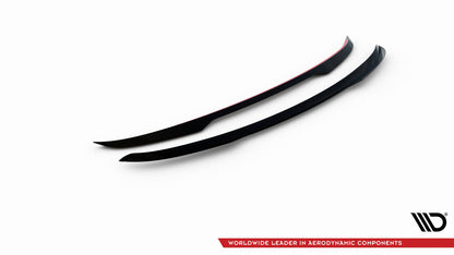 Maxton Spoiler CAP V.2 für Audi A6 Avant C7 schwarz Hochglanz