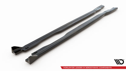 Maxton Seitenschweller Ansatz für V.2 für Honda Civic Type-R Mk 11 schwarz Hochglanz