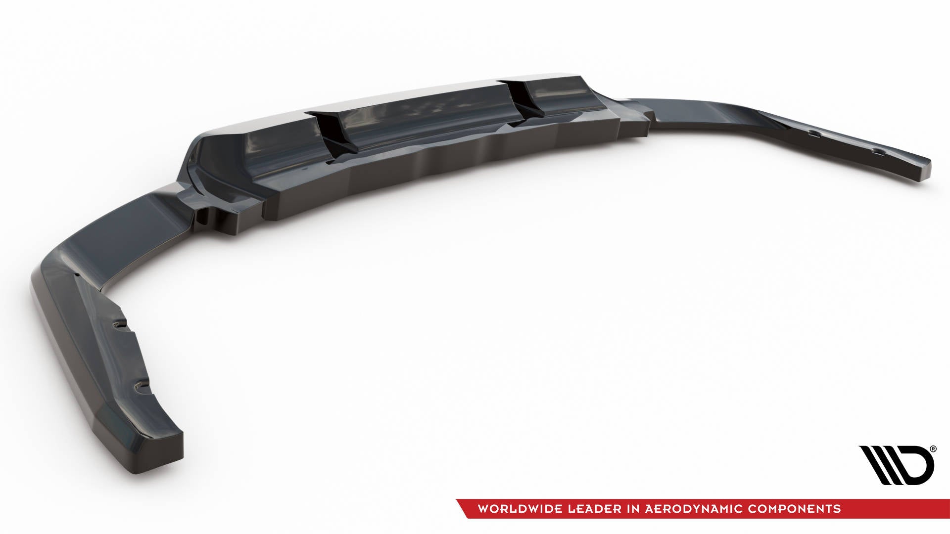 Maxton Mittlerer Diffusor Heck Ansatz DTM Look für Ford Edge Sport Mk2 schwarz Hochglanz