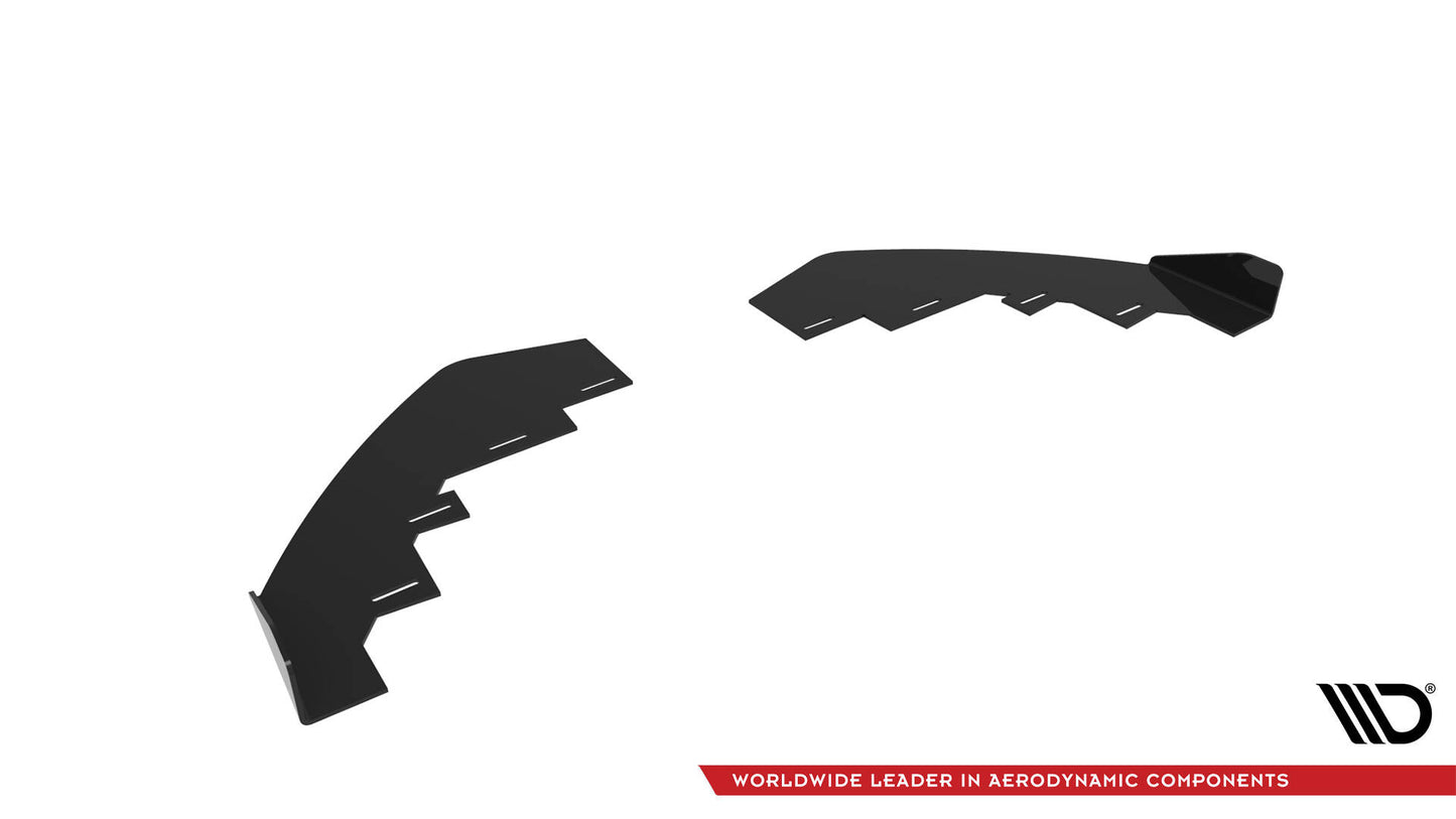 Maxton Front Flaps BMW 4er Coupe / Gran Coupe / Cabrio M-Paket F32 / F36 / F33  schwarz Hochglanz