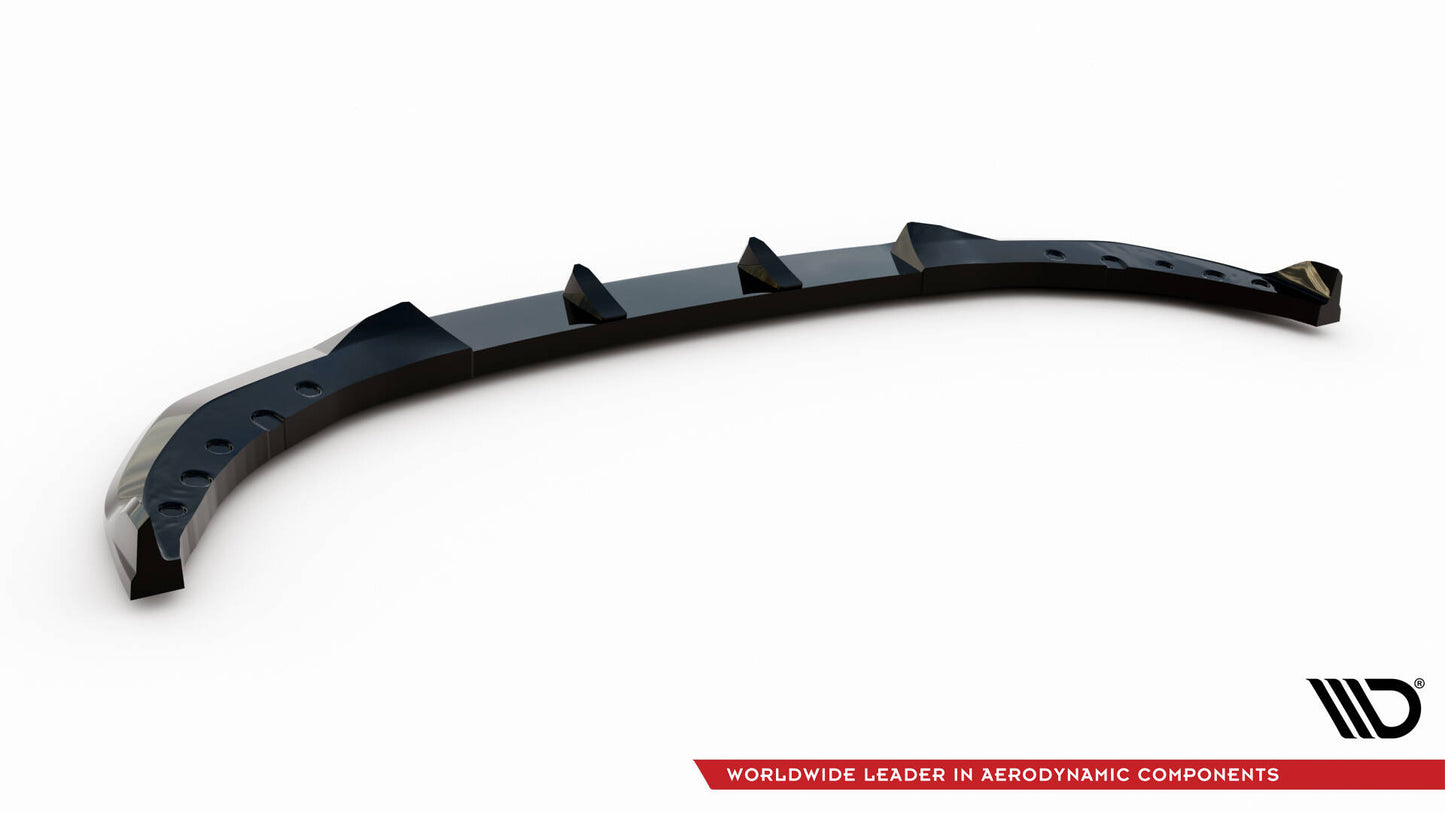 Maxton Front Ansatz für BMW 3er Limousine / Touring G20 / G21 Facelift schwarz Hochglanz