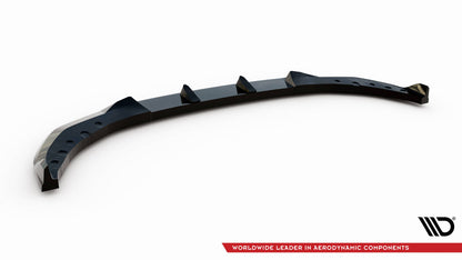 Maxton Front Ansatz für BMW 3er Limousine / Touring G20 / G21 Facelift schwarz Hochglanz