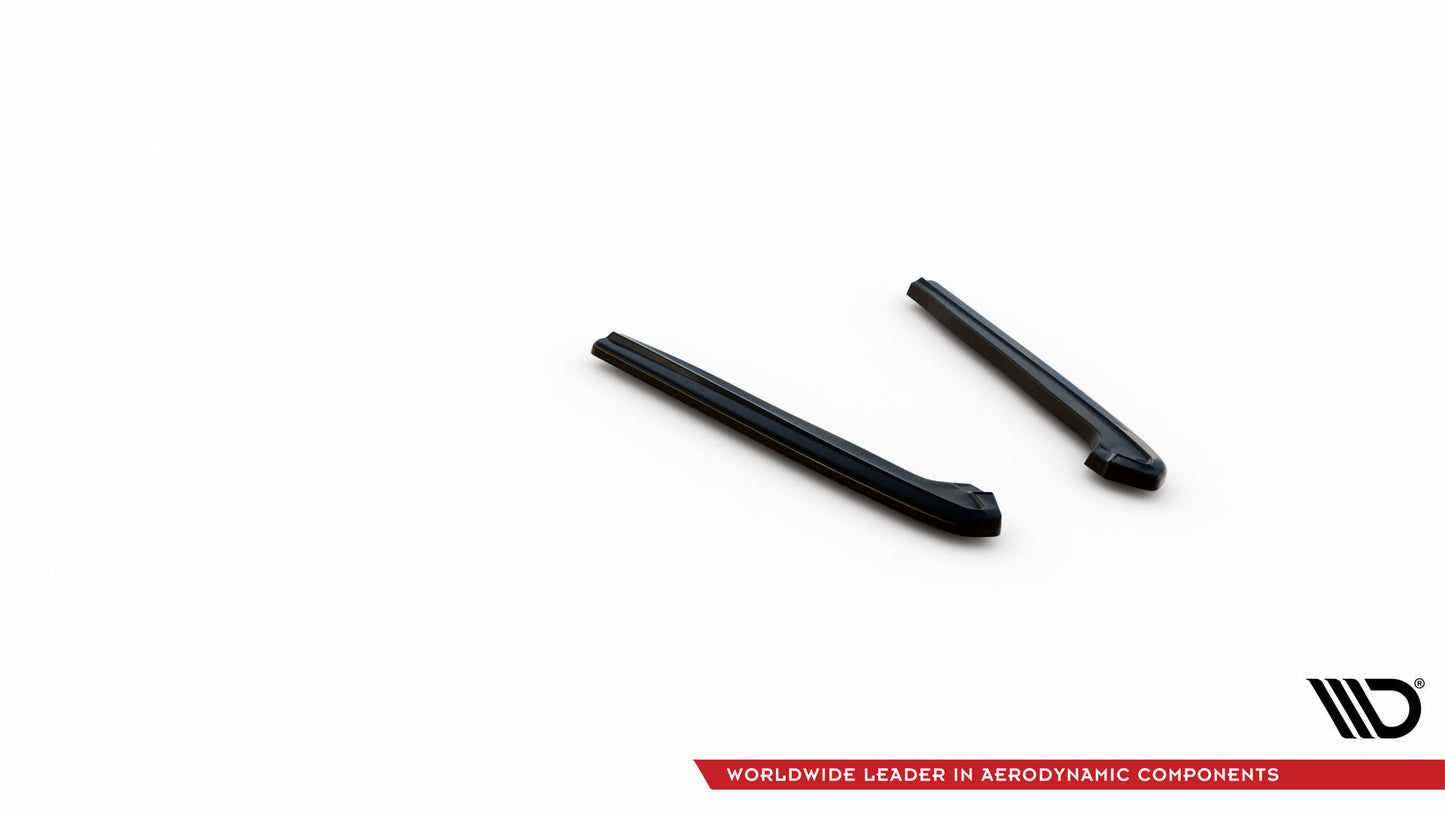 Maxton Heck Ansatz Flaps Diffusor für Ford Mustang Mk5 Facelift schwarz Hochglanz