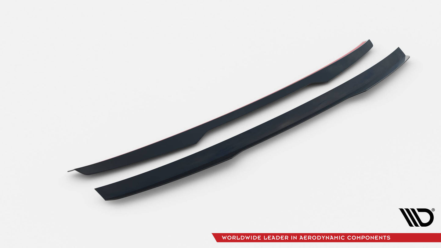 Maxton Spoiler CAP V.2 für BMW 3er Coupe E46 schwarz Hochglanz