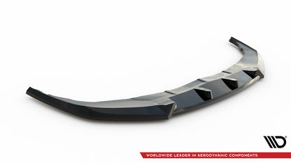 Maxton Front Ansatz V.1 für BMW 1er F40 schwarz Hochglanz