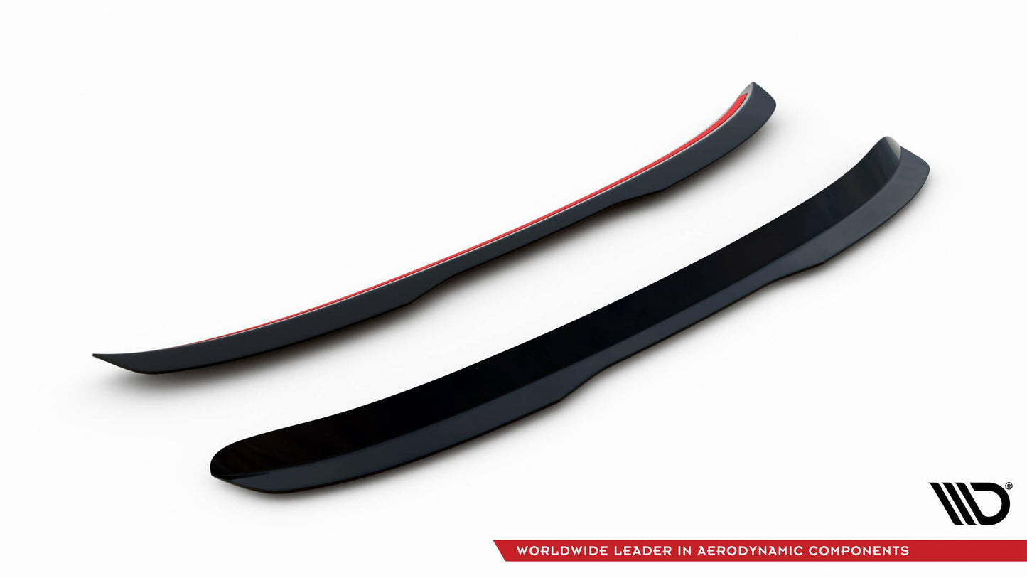 Maxton Spoiler CAP für Audi RS4 Limousine B7 schwarz Hochglanz