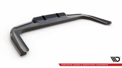 Maxton Mittlerer Diffusor Heck Ansatz DTM Look für BMW X1 M-Paket U11 schwarz Hochglanz