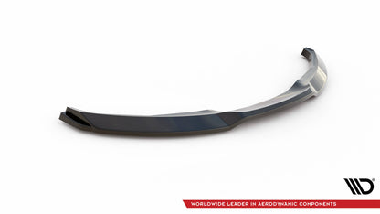Maxton Front Ansatz V.1 für BMW 1er M-Paket E87 Facelift schwarz Hochglanz