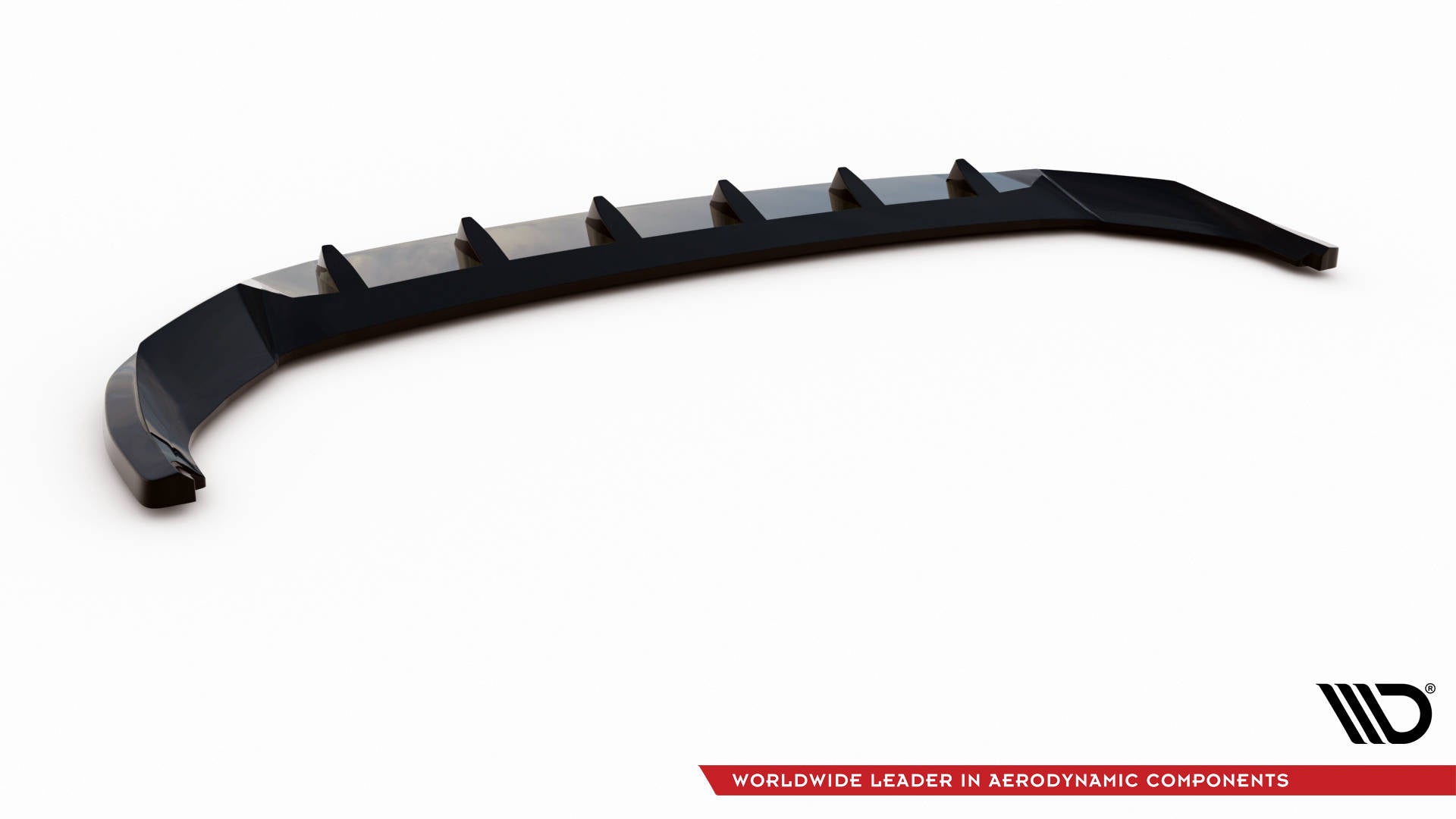Maxton Front Ansatz V.2 für Audi SQ5 / Q5 S-Line SUV / Sportback Mk2 Facelift schwarz Hochglanz