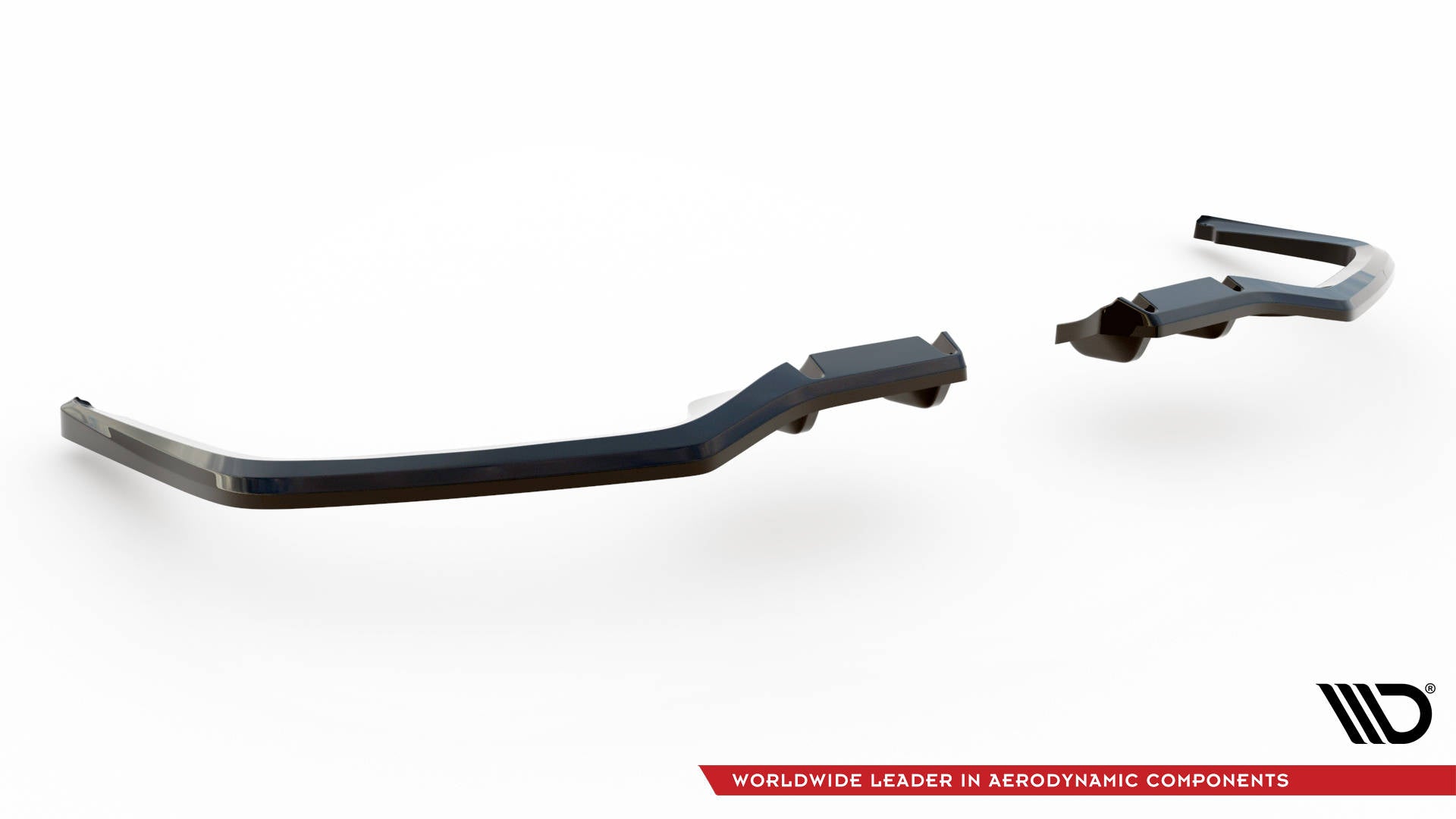 Maxton Mittlerer Diffusor Heck Ansatz DTM Look für Honda Civic Sport Mk 10 Facelift schwarz Hochglanz