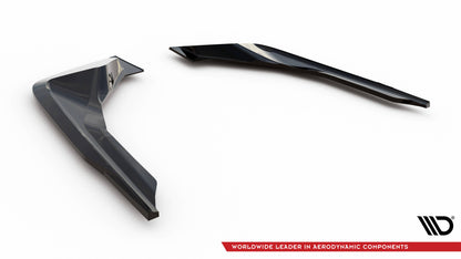Maxton Heck Ansatz Flaps Diffusor für BMW M2 M-Performance G87 schwarz Hochglanz