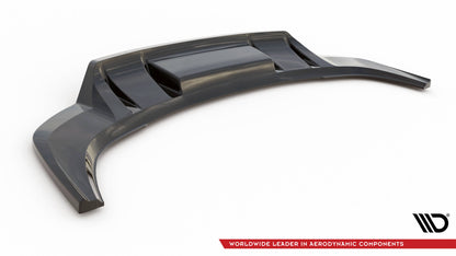 Maxton Mittlerer Diffusor Heck Ansatz DTM Look für Audi Q3 S-Line F3 schwarz matt