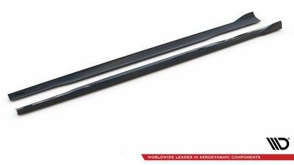 Maxton Seitenschweller Ansatz für V.2 für Audi S8 D4 schwarz Hochglanz