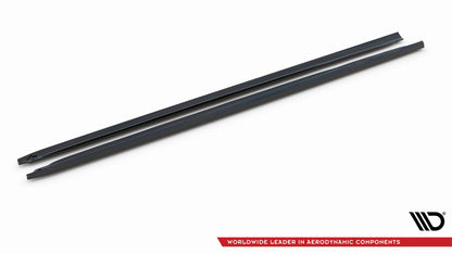 Maxton Seitenschweller Ansatz für V.2 für Audi A5 / A5 S-Line / S5 Coupe 8T schwarz Hochglanz
