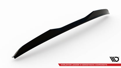 Maxton Spoiler CAP für 3D Audi S5 Coupe / A5 S-Line Coupe F5 Facelift schwarz Hochglanz