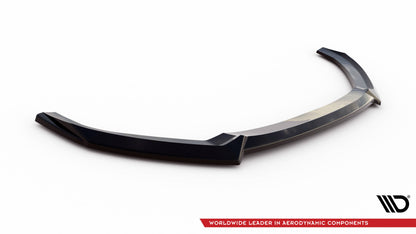 Maxton Front Ansatz V.2 für Audi A3 Sportback 8V Facelift schwarz Hochglanz