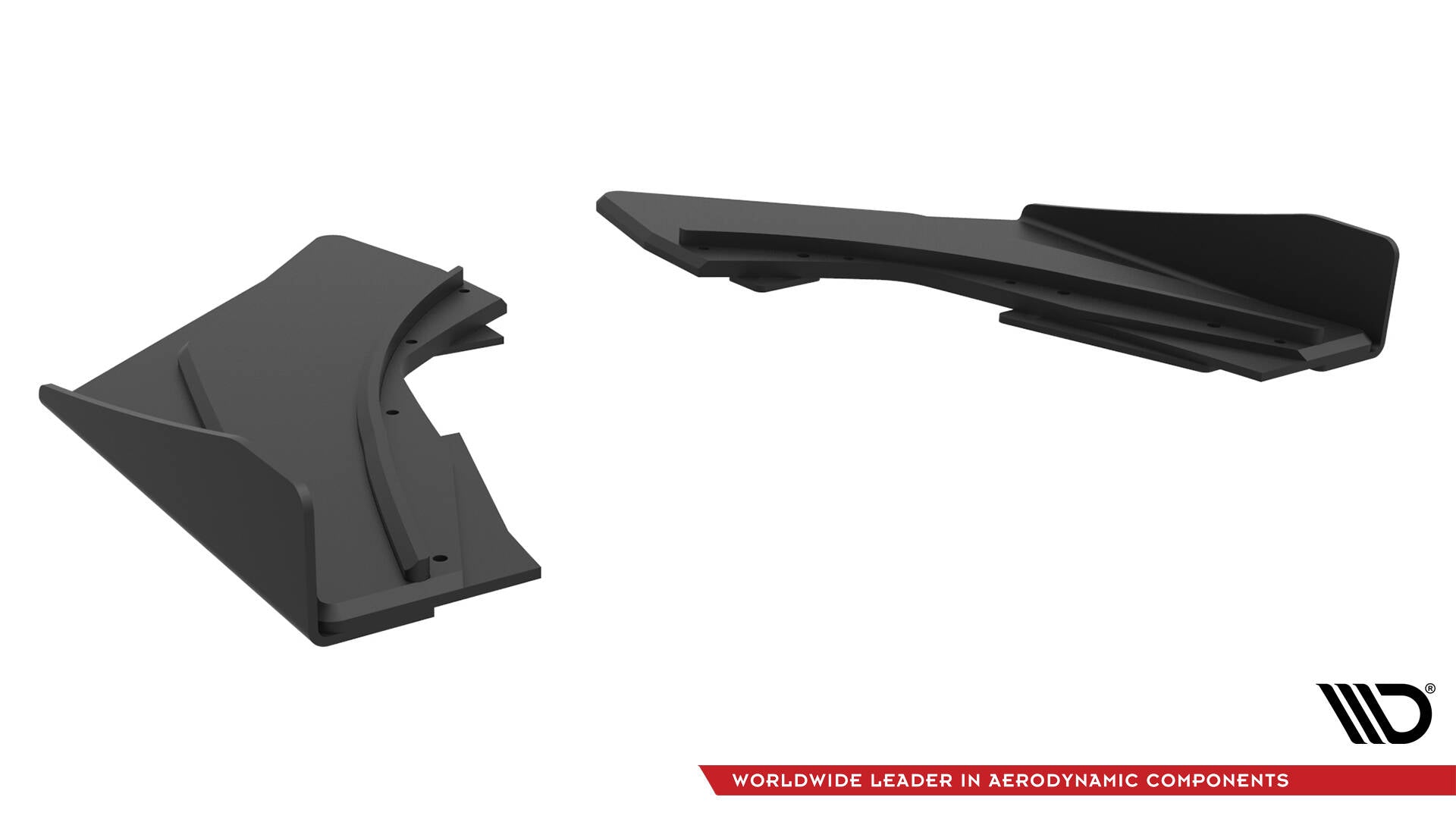 Maxton Street Pro Heck Ansatz Flaps Diffusor +Flaps für Audi S3 Limousine 8V schwarz Hochglanz
