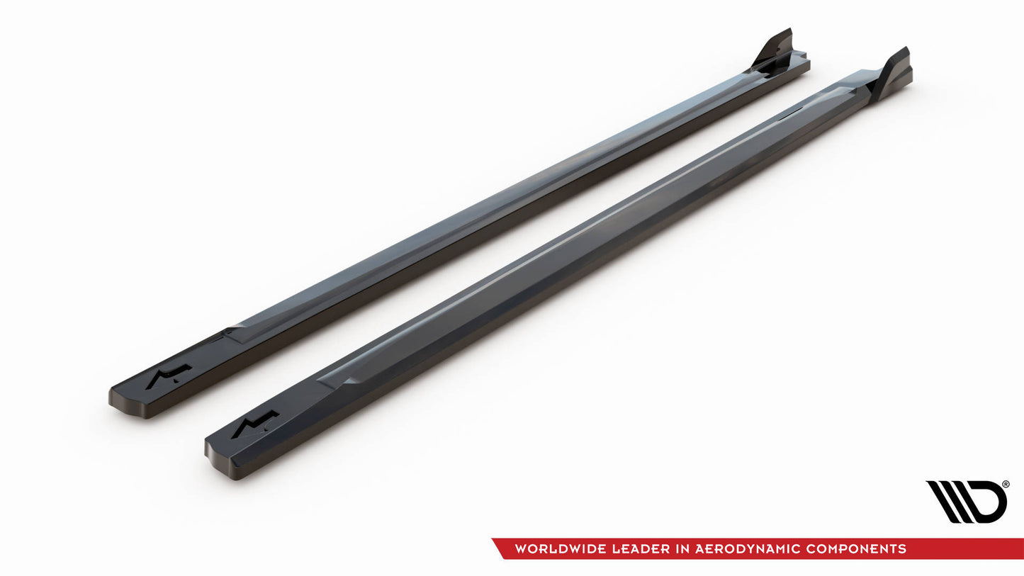 Maxton Seitenschweller Ansatz für V.2 für Hyundai Kona N Mk1 schwarz Hochglanz