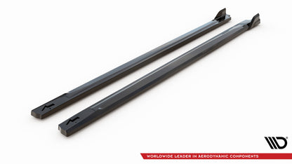 Maxton Seitenschweller Ansatz für V.2 für Hyundai Kona N Mk1 schwarz Hochglanz