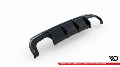 Maxton Diffusor Heck Ansatz V.3 für BMW 1er F40 M-Paket/ M135i (Doppelauspuffversion)