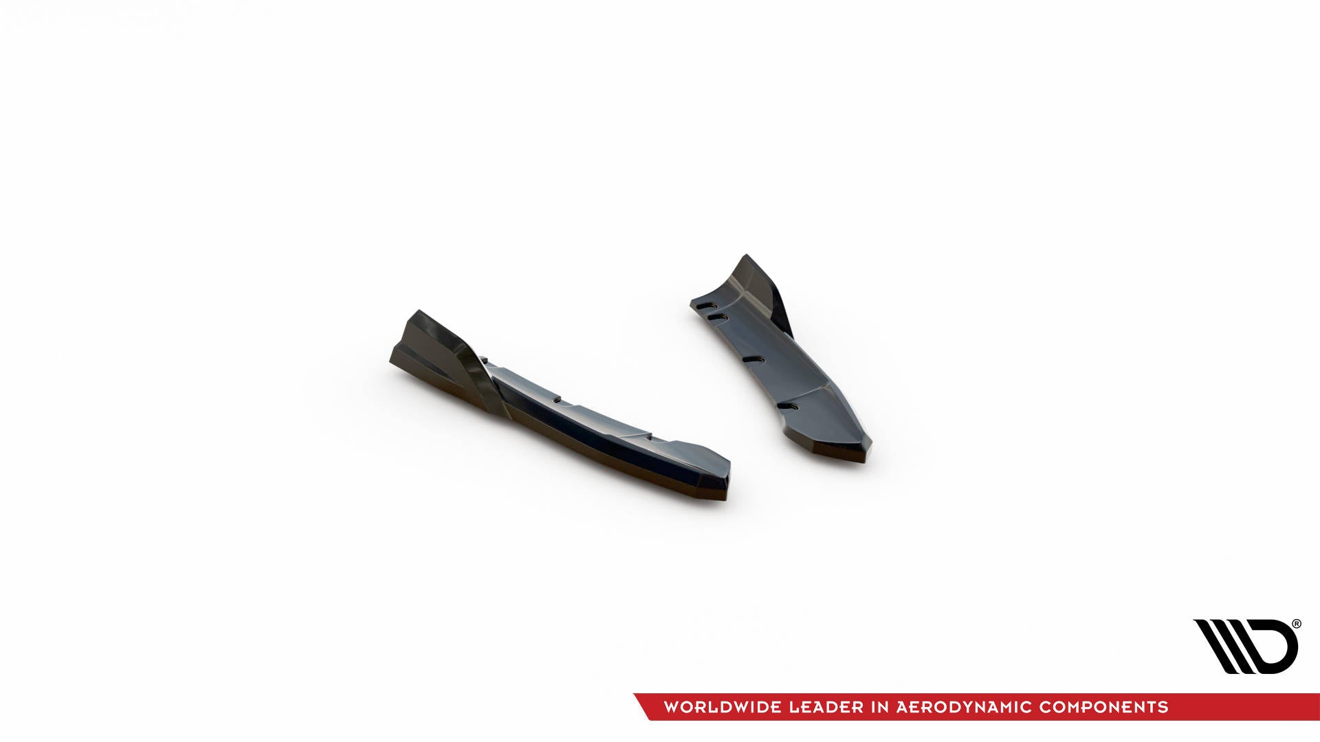 Maxton Heck Ansatz Flaps Diffusor für BMW X3 M-Paket G01 Facelift schwarz Hochglanz