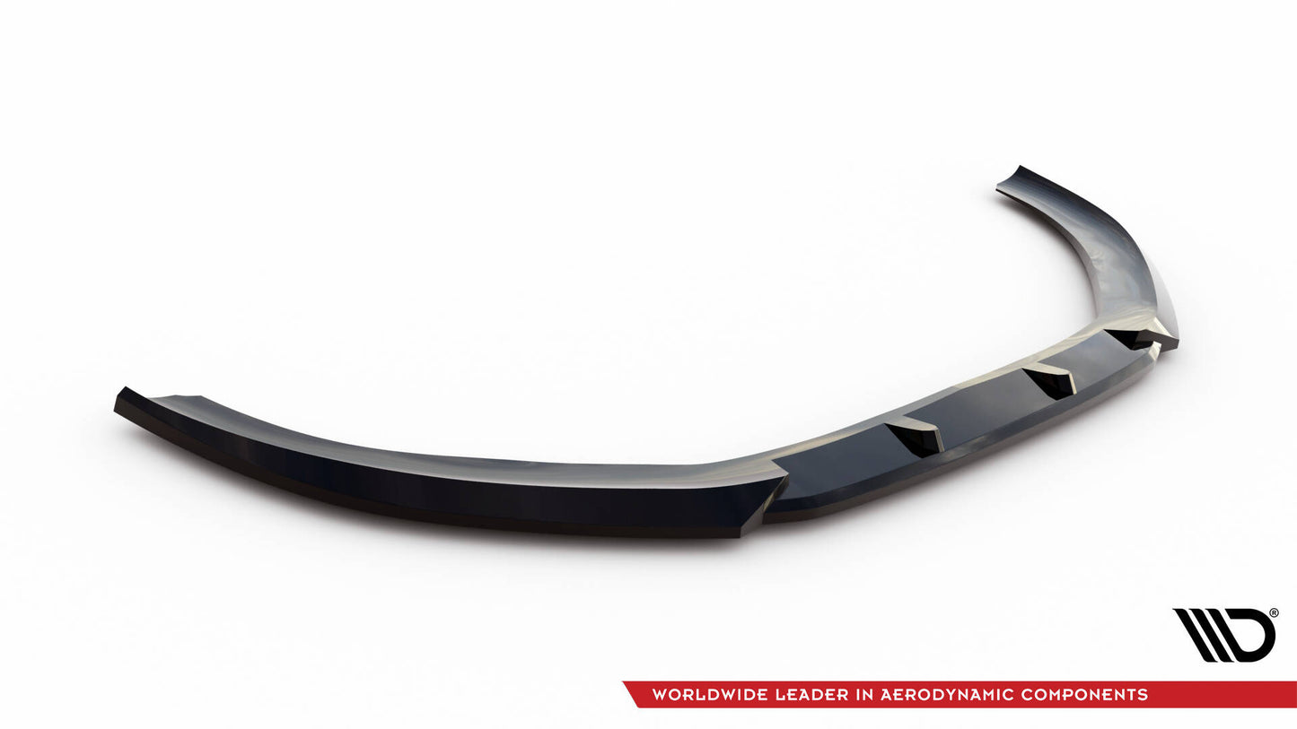 Maxton Front Ansatz V.2 für Audi S3 / A3 S-Line Sportback / Hatchback 8V schwarz Hochglanz