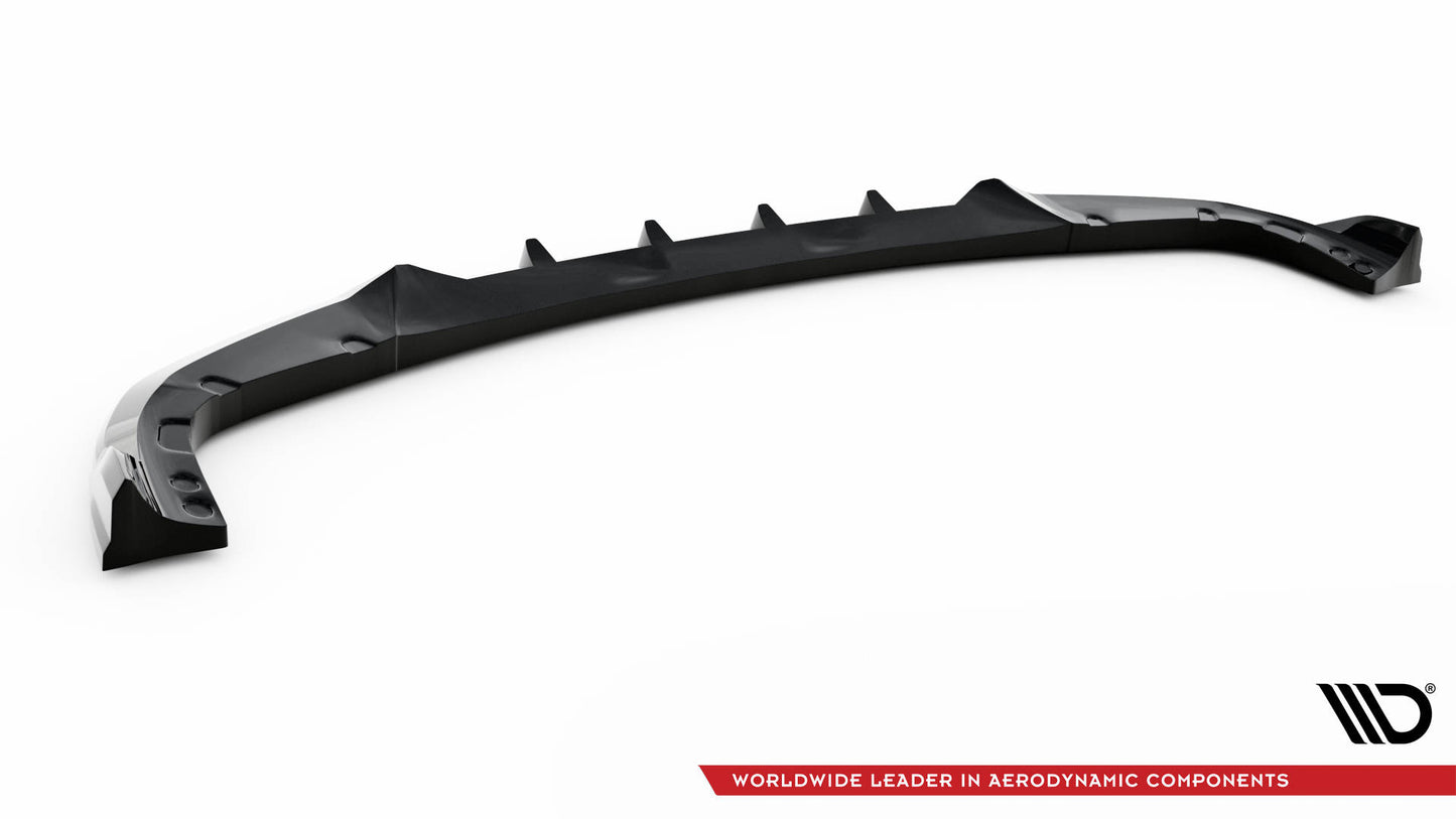 Maxton Front Ansatz V.2 für BMW X6 M F96 schwarz Hochglanz