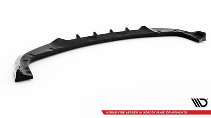 Maxton Front Ansatz V.2 für BMW X6 M F96 schwarz Hochglanz