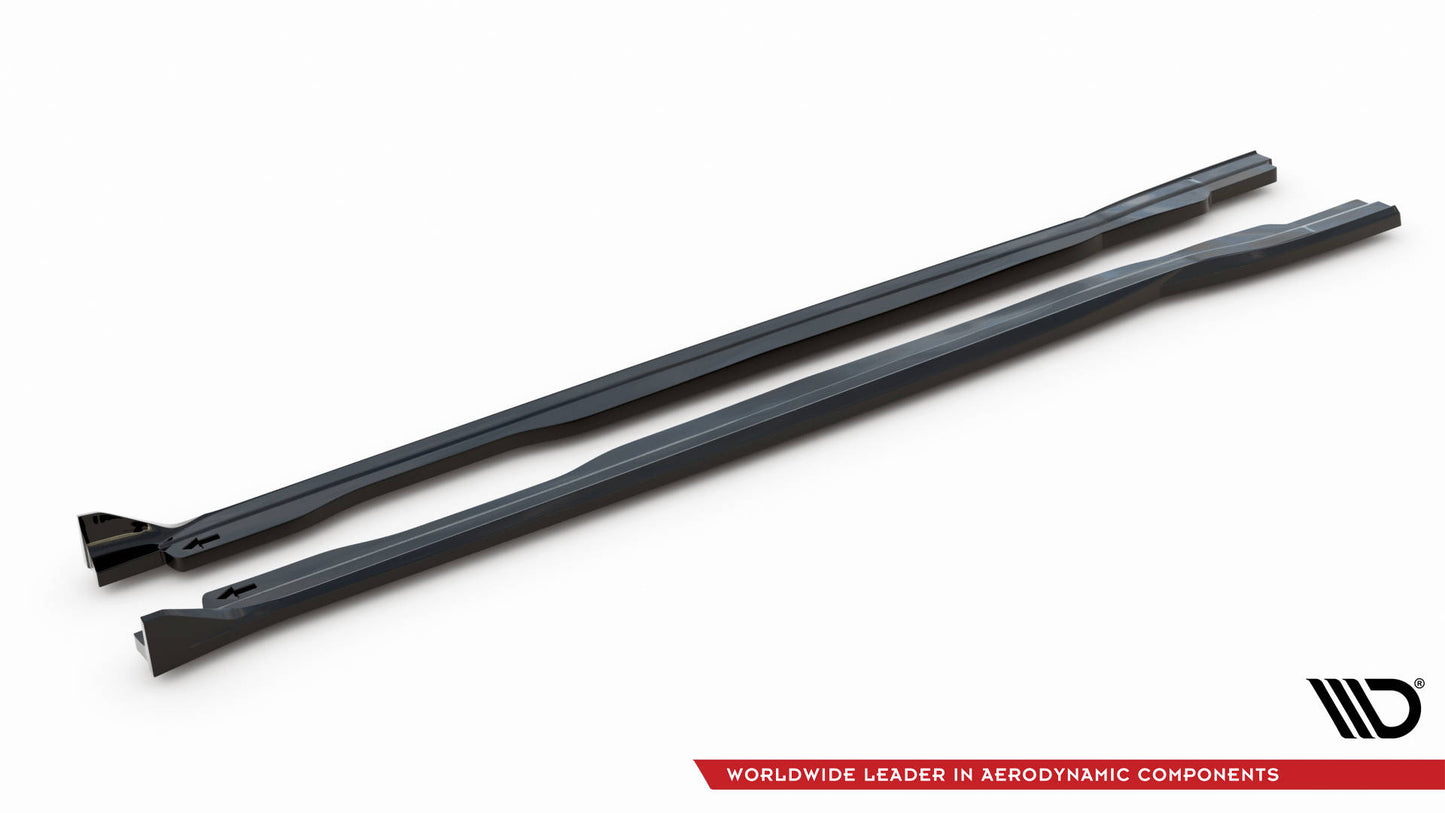 Maxton Seitenschweller Ansatz für V.2 für Honda Civic Type-R Mk 11 schwarz Hochglanz