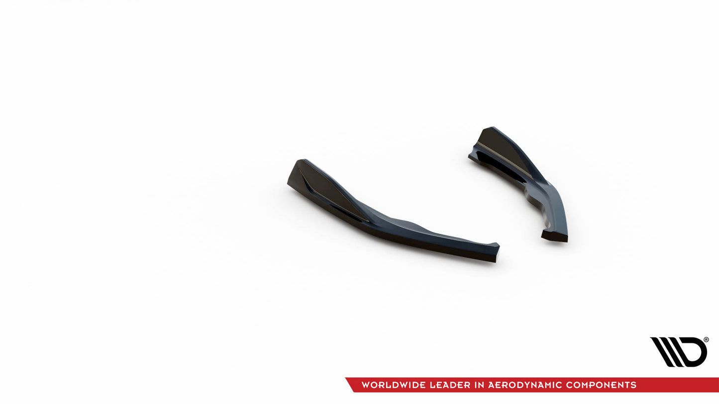 Maxton Heck Ansatz Flaps Diffusor V.1 für BMW 2 Coupe M240i G42 schwarz Hochglanz