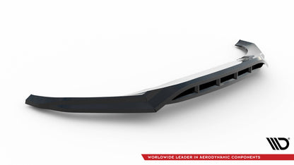 Maxton Front Ansatz V.1 für BMW X6 M-Paket G06 Facelift schwarz Hochglanz