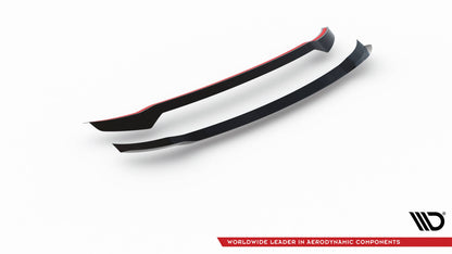 Maxton Spoiler CAP für Kia Sorento Mk4 schwarz Hochglanz