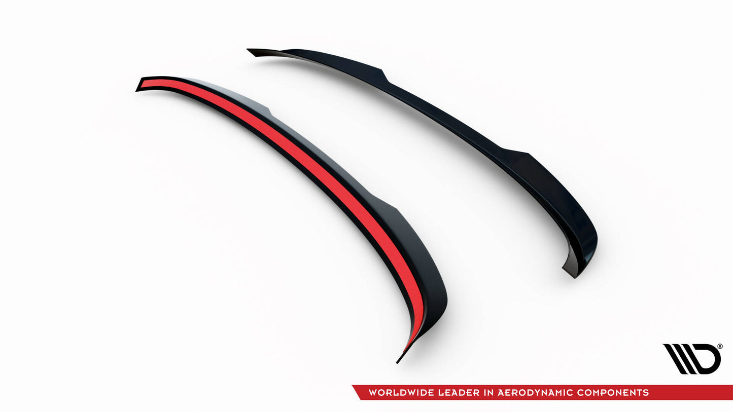 Maxton Spoiler CAP V.2 für BMW 5er Touring G31 schwarz Hochglanz