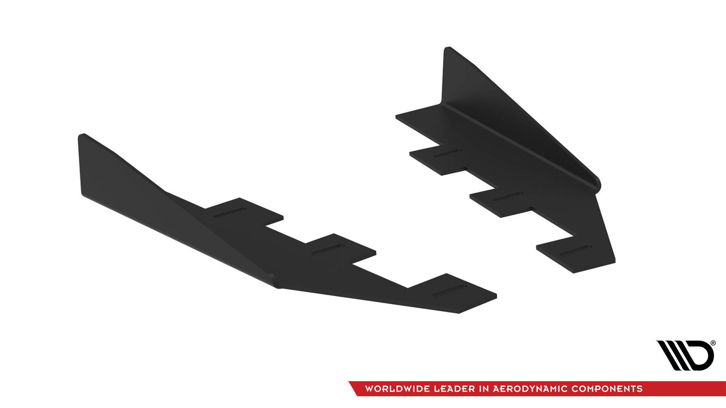Maxton Hintere Seiten Flaps für Kia Proceed GT Mk1 Facelift schwarz Hochglanz