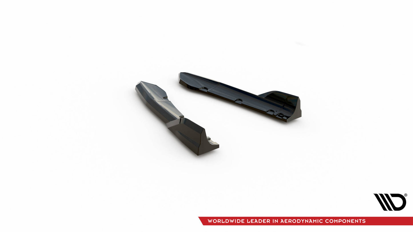 Maxton Heck Ansatz Flaps Diffusor für BMW X3 M-Paket G01 Facelift schwarz Hochglanz