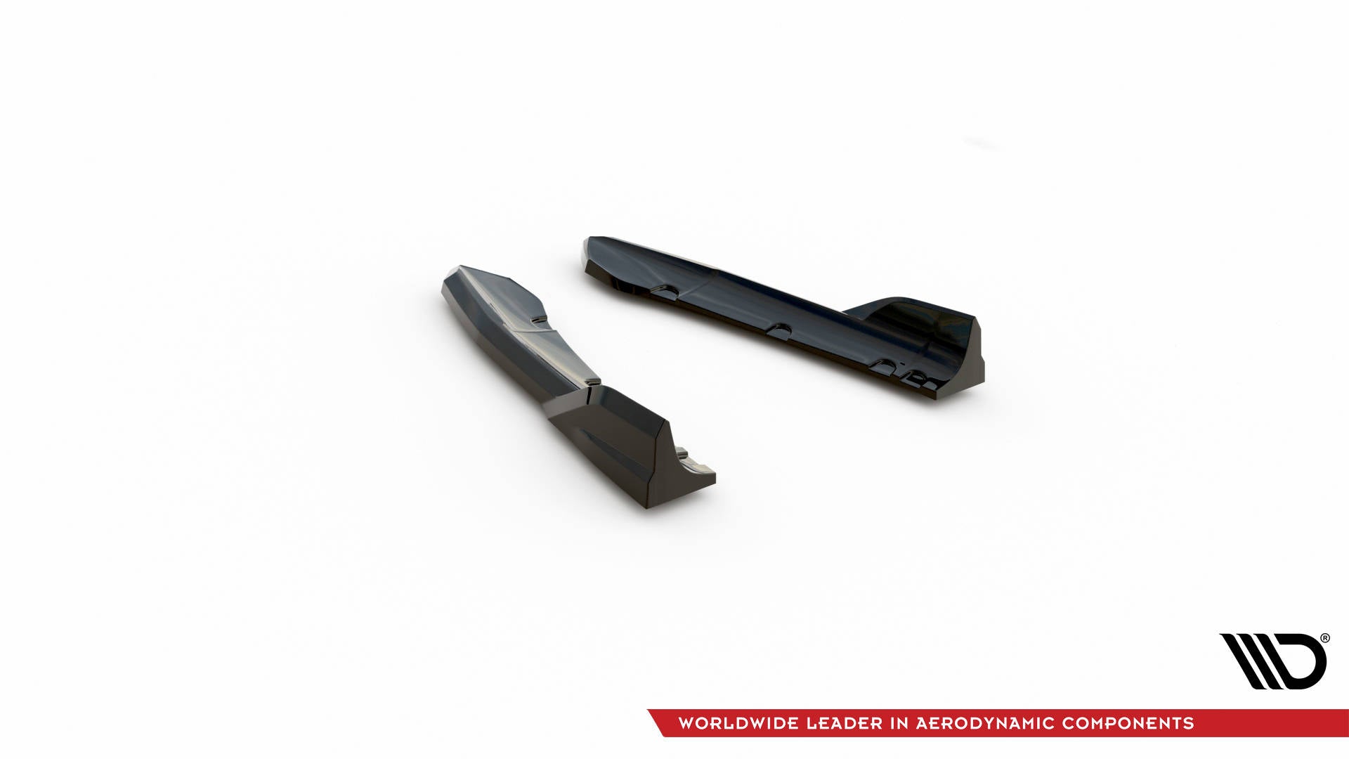 Maxton Heck Ansatz Flaps Diffusor für BMW X3 M-Paket G01 Facelift schwarz Hochglanz
