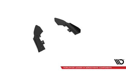 Maxton Street Pro Heck Ansatz Flaps Diffusor +Flaps für Audi RS3 Limousine 8V Facelift schwarz Hochglanz