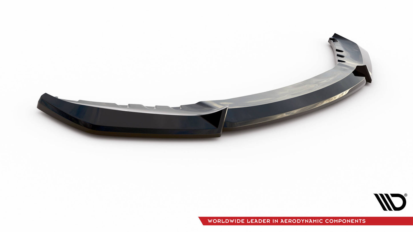 Maxton Front Ansatz V.2 für BMW 4er Coupe / Gran Coupe / Cabrio F32 / F36 / F33 schwarz Hochglanz