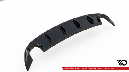 Maxton Diffusor Heck Ansatz für Ford Edge Mk2 schwarz Hochglanz