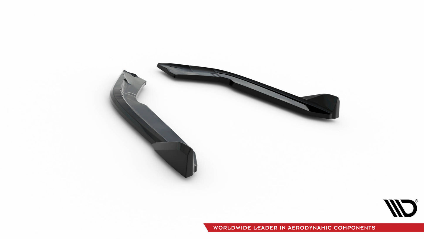 Maxton Heck Ansatz Flaps Diffusor V.5 für BMW 4er Coupe M-Paket F32  schwarz Hochglanz