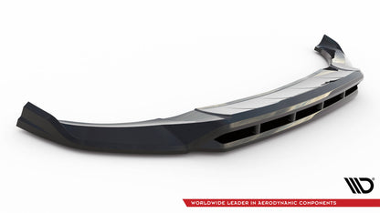 Maxton Front Ansatz für BMW X3 M-Paket G01 Facelift schwarz Hochglanz