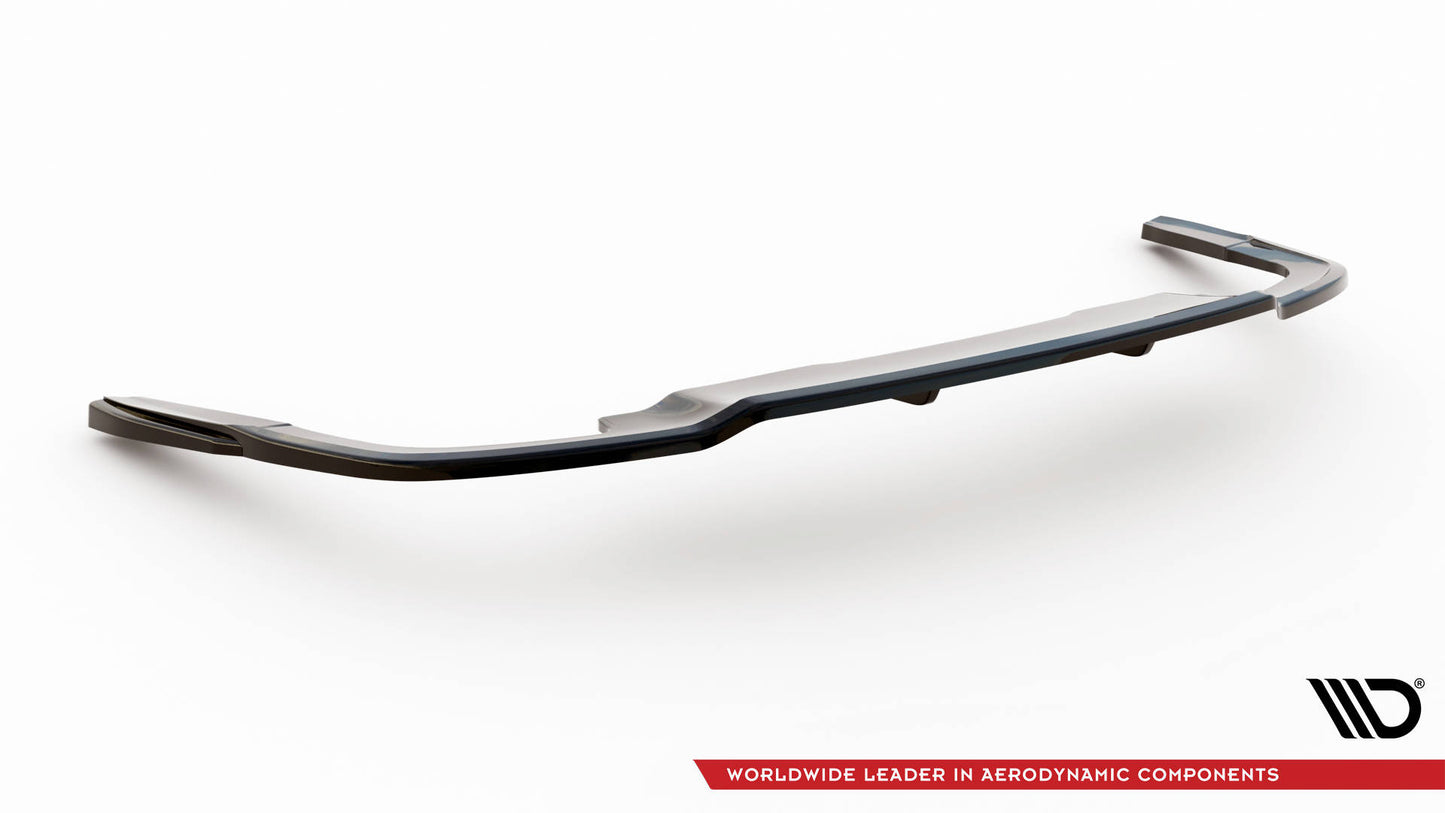 Maxton Mittlerer Diffusor Heck Ansatz DTM Look für Audi A5 S-Line F5 Facelift schwarz matt