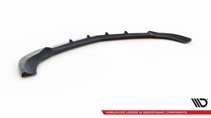 Maxton Front Ansatz V.1 für Mercedes-Benz C Coupe / Limousine / Kombi  AMG-Line C204 / W204 Facelift / S204 Facelift schwa...