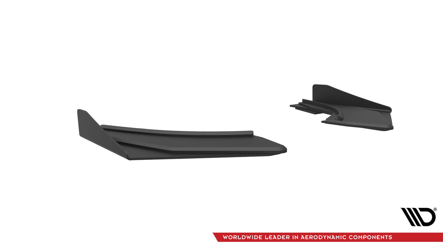 Maxton Street Pro Heck Ansatz Flaps Diffusor +Flaps für Audi S3 Limousine 8V schwarz Hochglanz