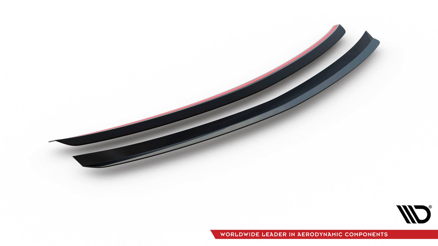 Maxton Spoiler CAP für Mercedes-Benz C Limousine W204 / C Coupe C204 schwarz Hochglanz
