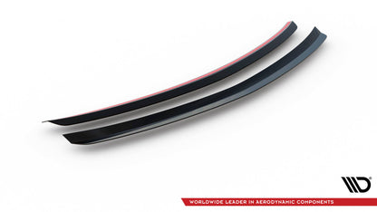 Maxton Spoiler CAP für Mercedes-Benz C Limousine W204 / C Coupe C204 schwarz Hochglanz